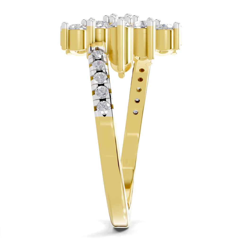 0.93 Carat Solitaire Lab Grown Diamond Ring In 14K Gold