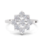 0.87 Carat Solitaire Lab Grown Diamond Ring In 14K Gold