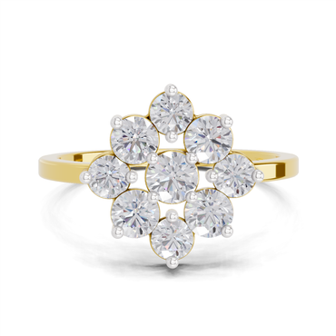 0.87 Carat Solitaire Lab Grown Diamond Ring In 14K Gold