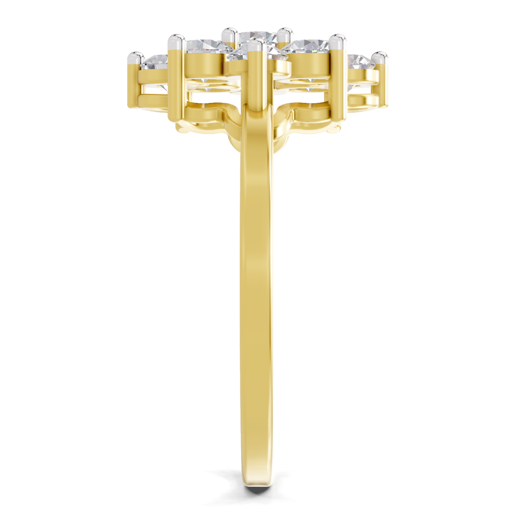 0.87 Carat Solitaire Lab Grown Diamond Ring In 14K Gold