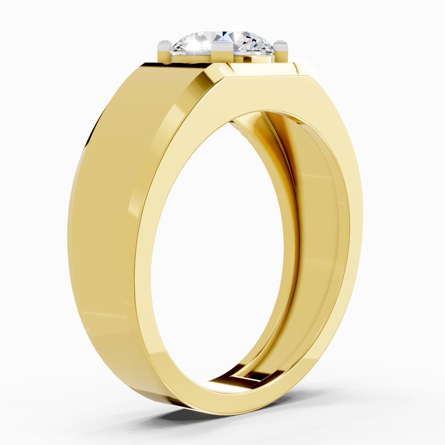 1 Carat Solitaire Lab Grown Diamond Ring In 14K Gold