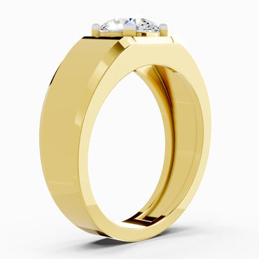 1 Carat Solitaire Lab Grown Diamond Ring In 14K Gold