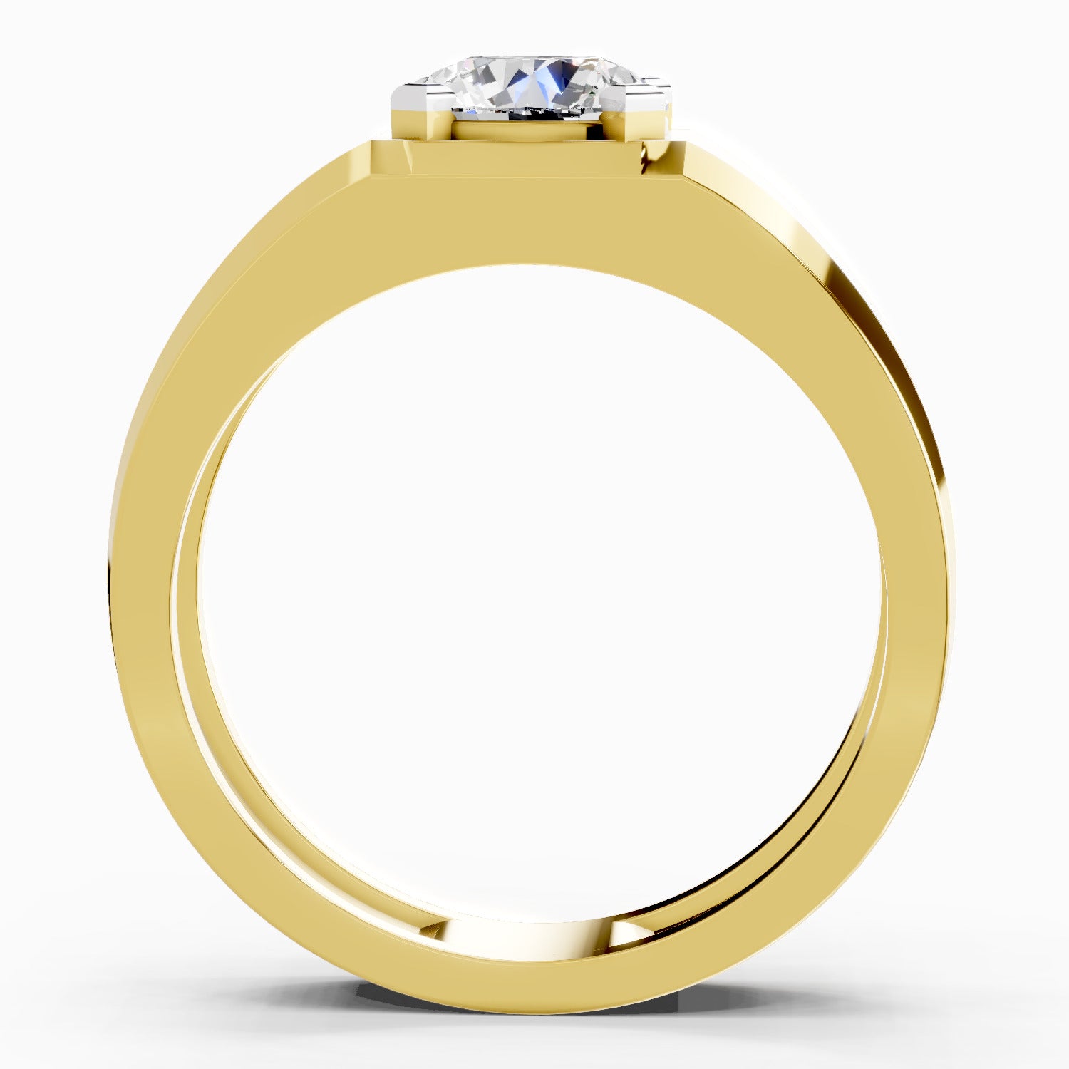 1 Carat Solitaire Lab Grown Diamond Ring In 14K Gold