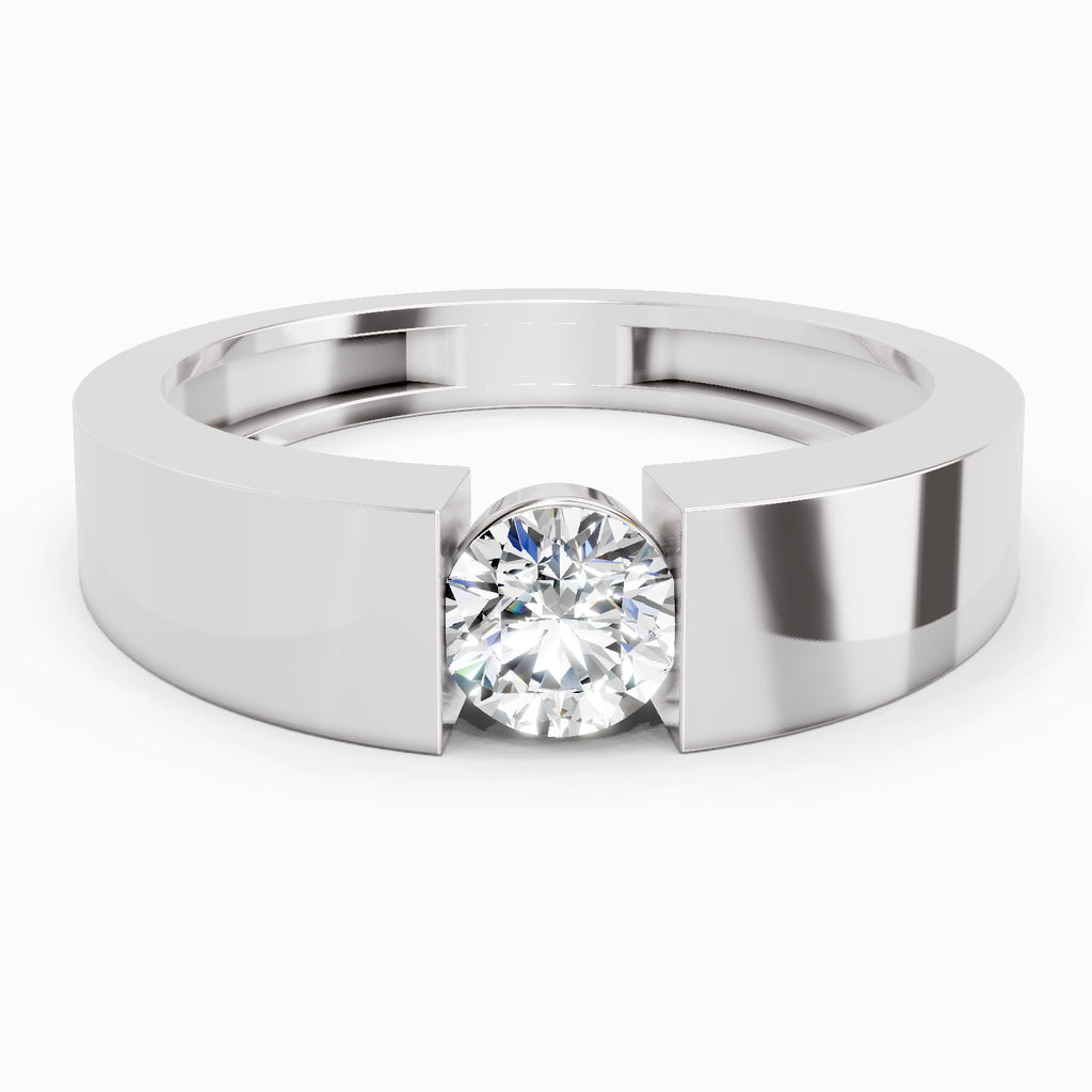 0.5 Carat Solitaire Lab Grown Diamond Ring In 14K Gold