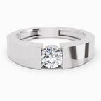 0.5 Carat Solitaire Lab Grown Diamond Ring In 14K Gold