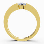 0.5 Carat Solitaire Lab Grown Diamond Ring In 14K Gold