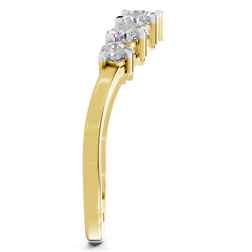 0.65 Carat Solitaire Lab Grown Diamond Ring In 14K Gold