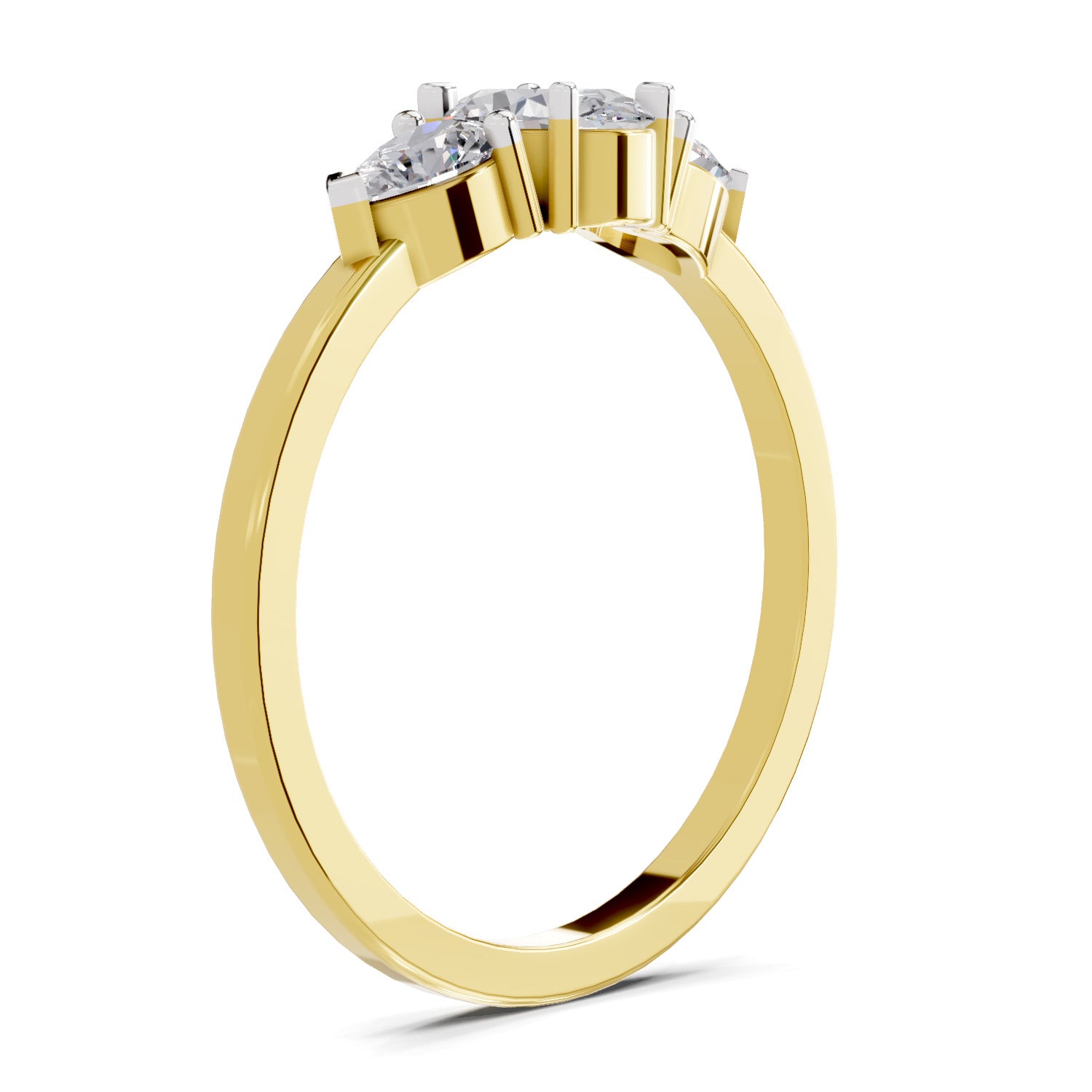 0.61 Carat Solitaire Lab Grown Diamond Ring In 14K Gold