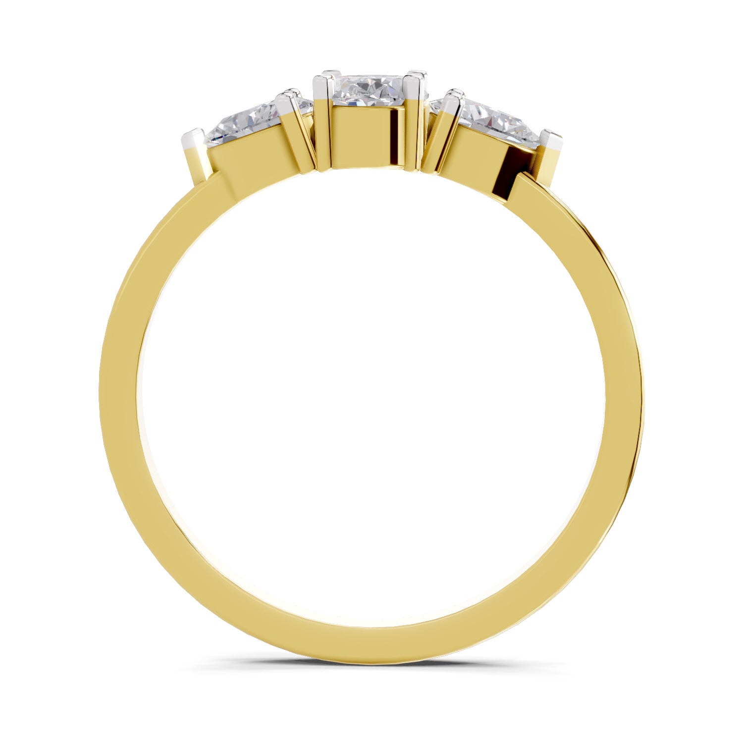 0.61 Carat Solitaire Lab Grown Diamond Ring In 14K Gold