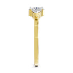 0.61 Carat Solitaire Lab Grown Diamond Ring In 14K Gold