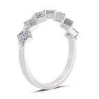 Sparkles Lab Grown Diamond 0.05 Celestial Bloom Ring| 14K White Gold