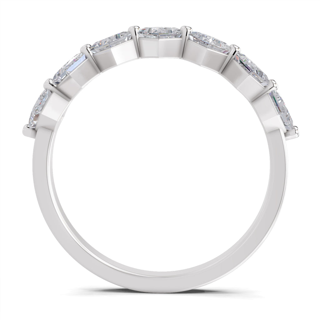 Sparkles Lab Grown Diamond 0.05 Celestial Bloom Ring| 14K White Gold