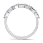 Sparkles Lab Grown Diamond 0.05 Celestial Bloom Ring| 14K White Gold