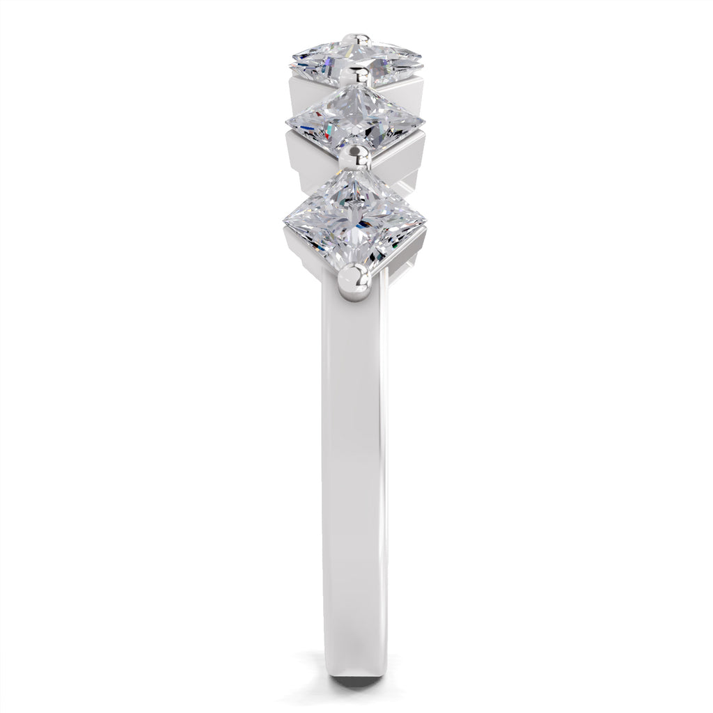 Sparkles Lab Grown Diamond 0.05 Celestial Bloom Ring| 14K White Gold