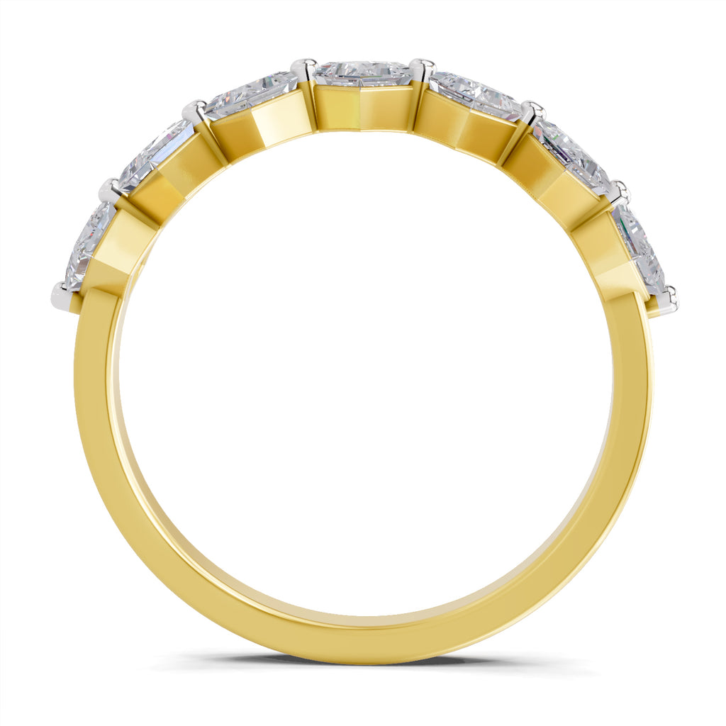 Sparkles Lab Grown Diamond 0.05 Celestial Bloom Ring| 14K Yellow Gold