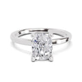 1.38 Carat Cushion Shape Solitaire Diamond Engagement Ring | 14K White Gold