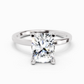 2.13 Carat Cushion Shape Solitaire Diamond Ring | 14K White Gold