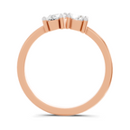 Sparkles Lab Grown Diamond 0.28 Forever Two Solitaire Ring| 14K Rose Gold