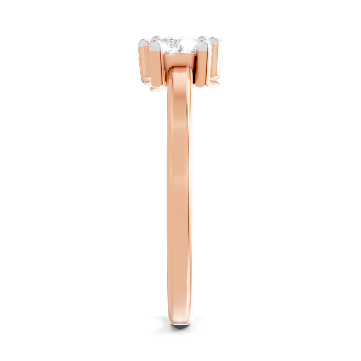 Sparkles Lab Grown Diamond 0.28 Forever Two Solitaire Ring| 14K Rose Gold