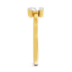 Sparkles Lab Grown Diamond 0.28 Forever Two Solitaire Ring| 14K Yellow Gold