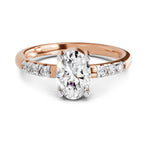 1.17 Ct Oval Solitaire Ring |  14K Rose Gold