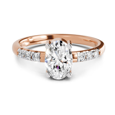 1.17 Ct Oval Solitaire Ring |  14K Rose Gold