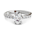 1.17 Ct Oval Solitaire Ring |  14K White Gold