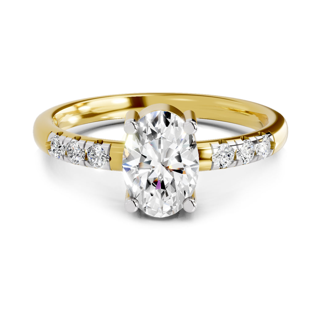 1.17 Ct Oval Solitaire Ring |  14K Yellow Gold
