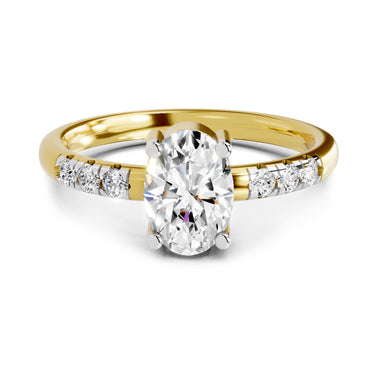 1.17 Ct Oval Solitaire Ring |  14K Yellow Gold