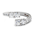 0.96 Ct Open Ring |  14K White Gold