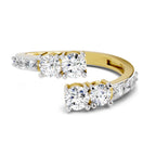 0.96 Ct Open Ring |  14K Yellow Gold