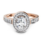 1.1 Ct Oval Ring |  14K Rose Gold