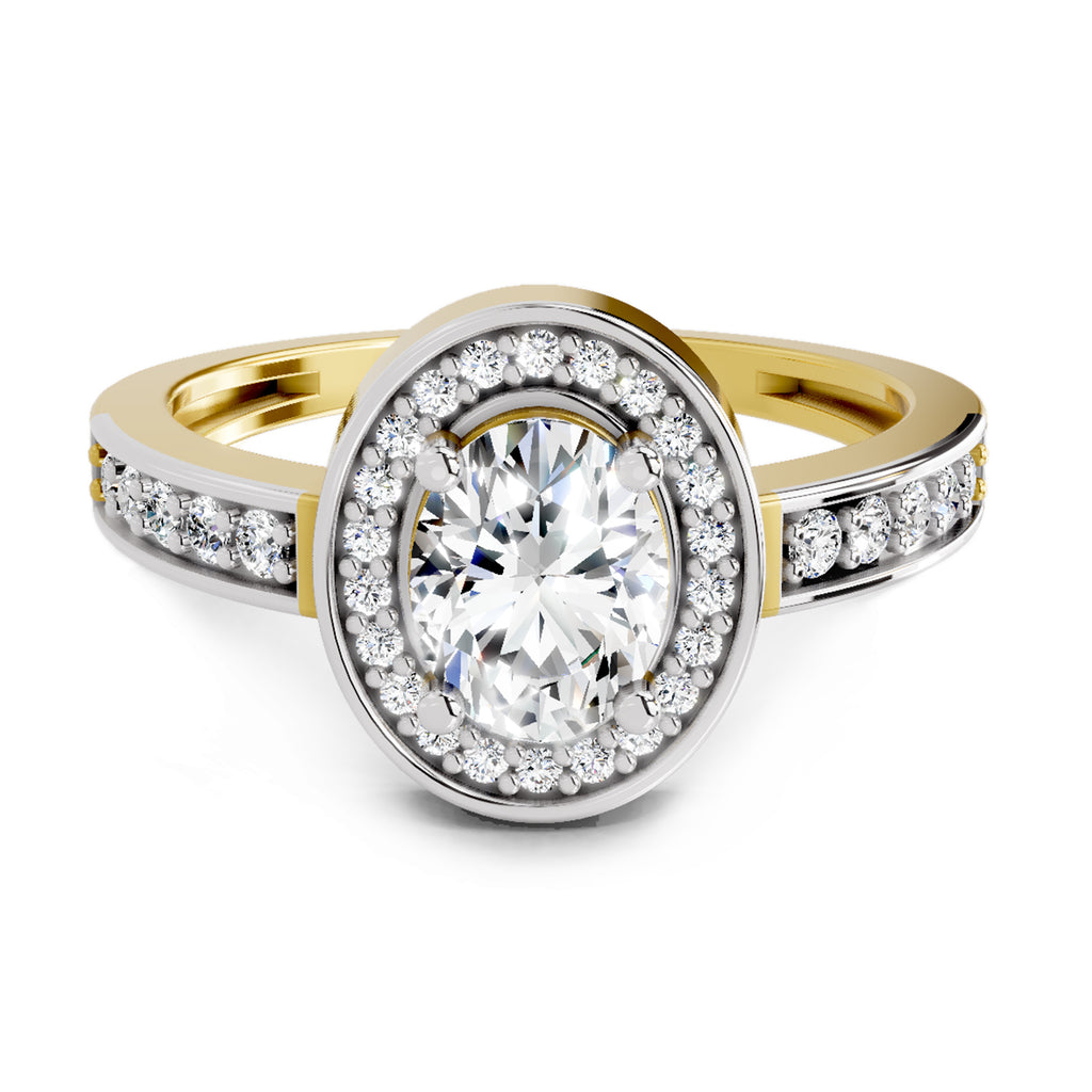 1.1 Ct Oval Ring |  14K Yellow Gold