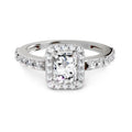 1.23 Ct Square Ring |  14K White Gold