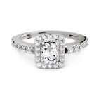 1.23 Ct Square Ring |  14K White Gold