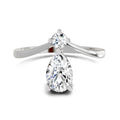 1.03 Ct Pear Ring |  14K White Gold
