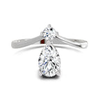 1.03 Ct Pear Ring |  14K White Gold