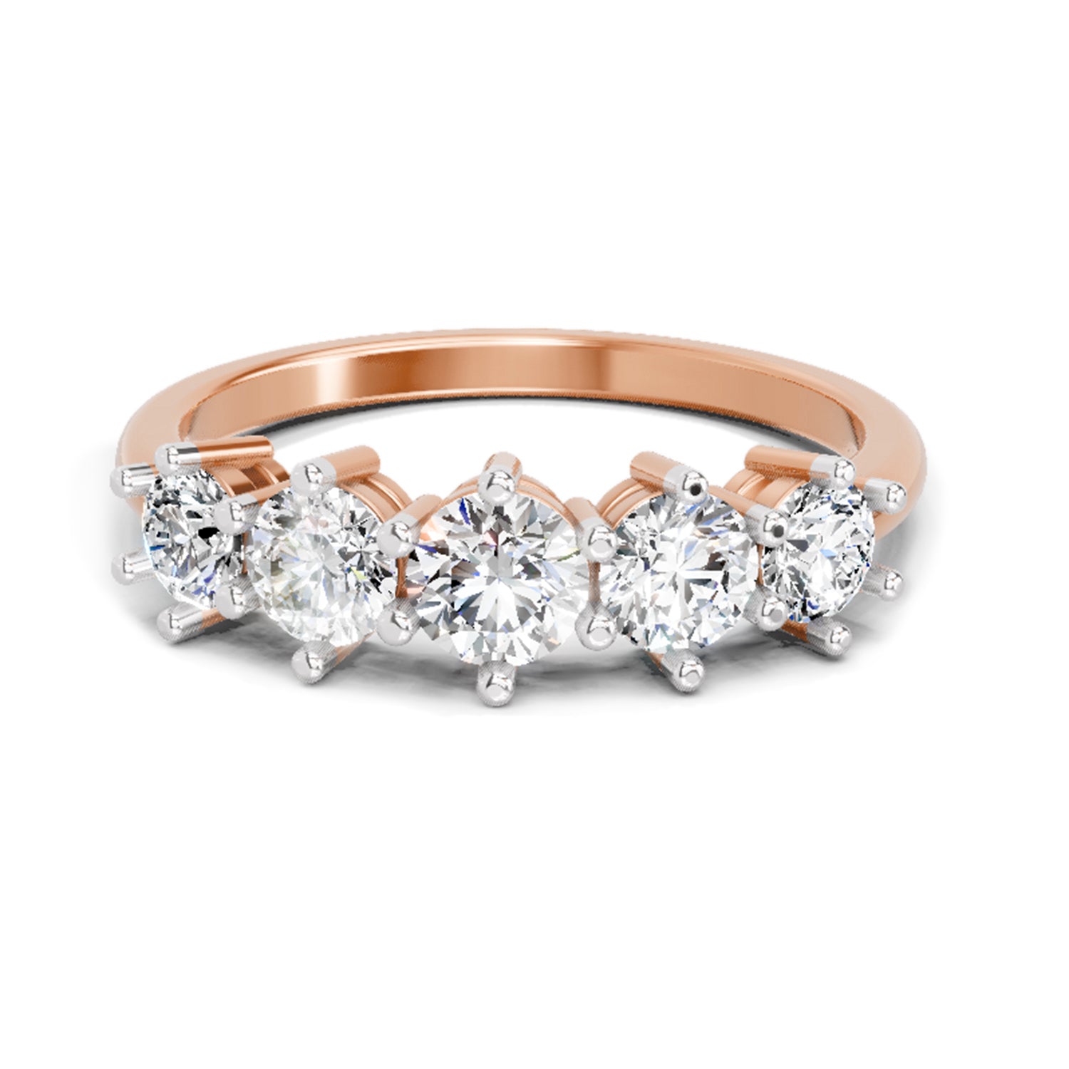 1.04 Ct Round Ring |  14K Rose Gold