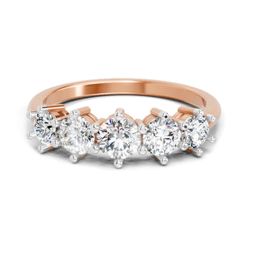 1.04 Ct Round Ring |  14K Rose Gold