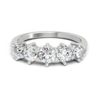 1.04 Ct Round Ring |  14K White Gold