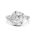 1.29 Ct Round Halo Ring | 14K White Gold