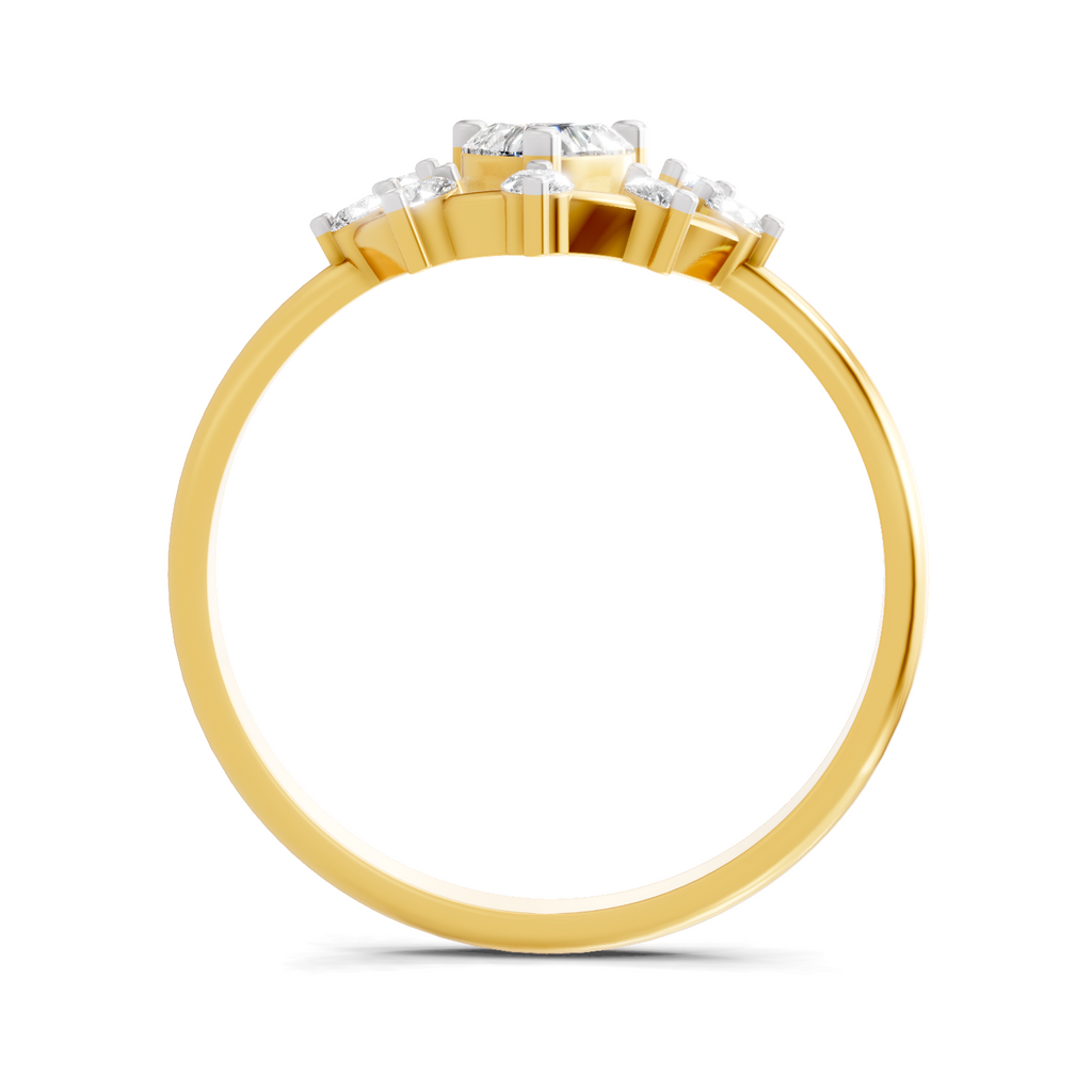 0.44 Carat Solitaire Lab Grown Diamond Ring In 14K Gold