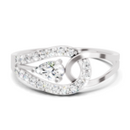 0.37 Carat Solitaire Lab Grown Diamond Ring In 14K Gold
