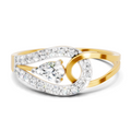 0.37 Carat Solitaire Lab Grown Diamond Ring In 14K Gold
