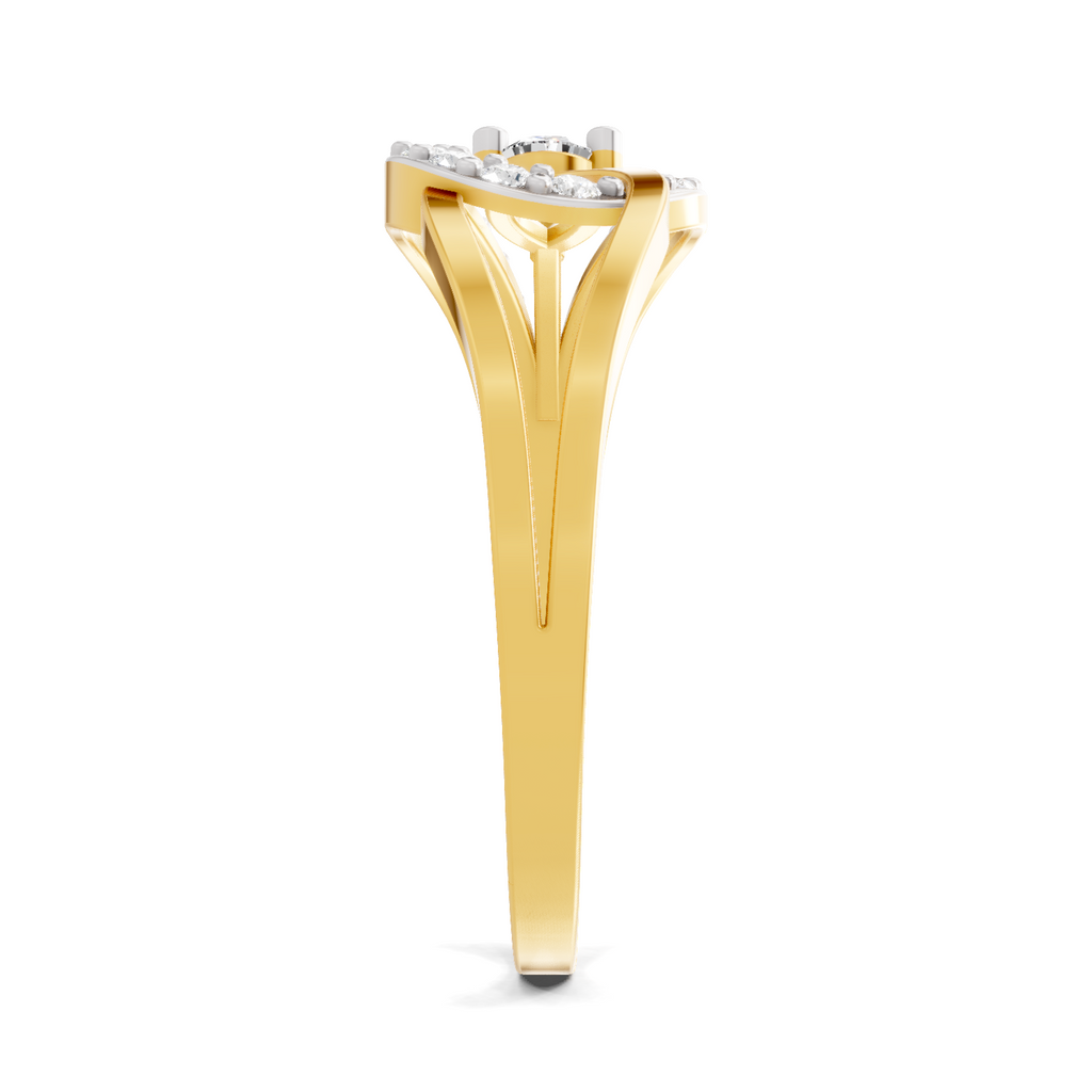 0.37 Carat Solitaire Lab Grown Diamond Ring In 14K Gold