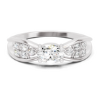 0.45 Carat Solitaire Lab Grown Diamond Ring In 14K Gold