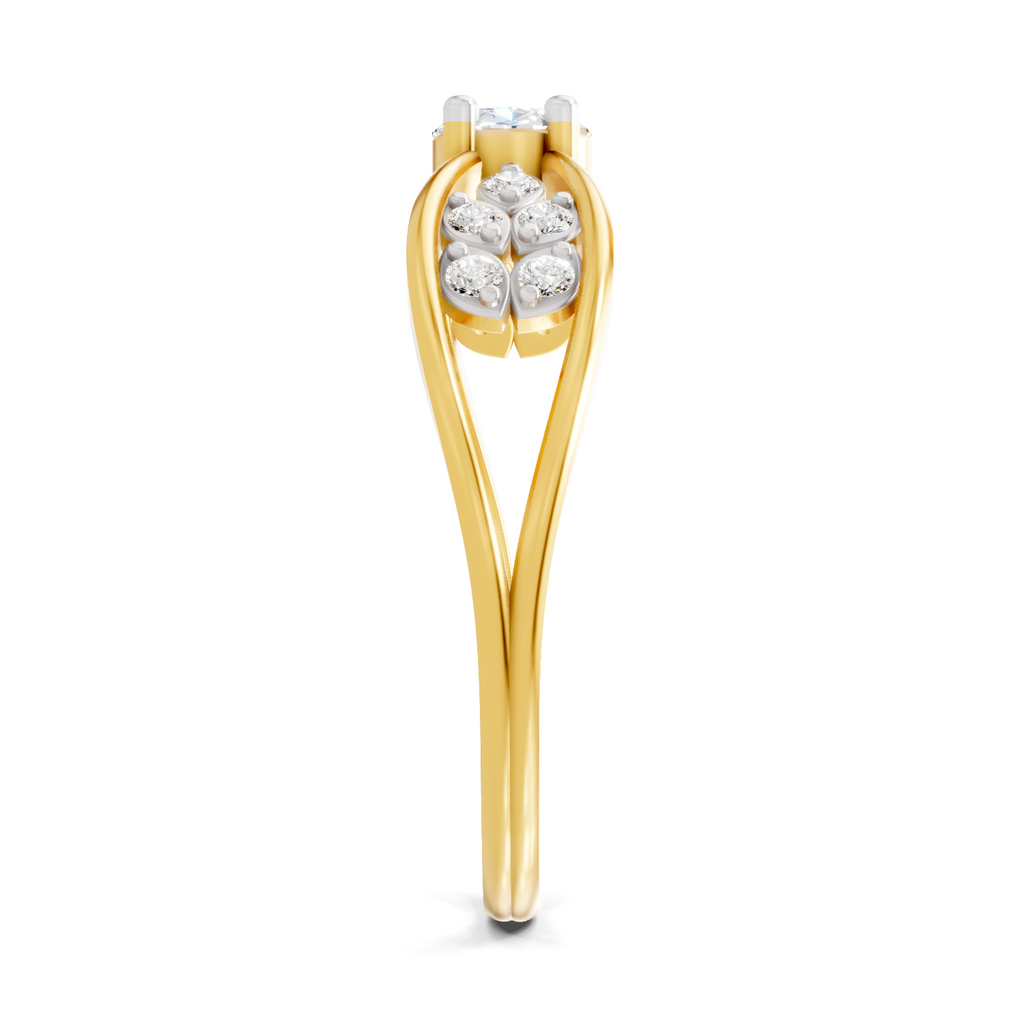 0.45 Carat Solitaire Lab Grown Diamond Ring In 14K Gold