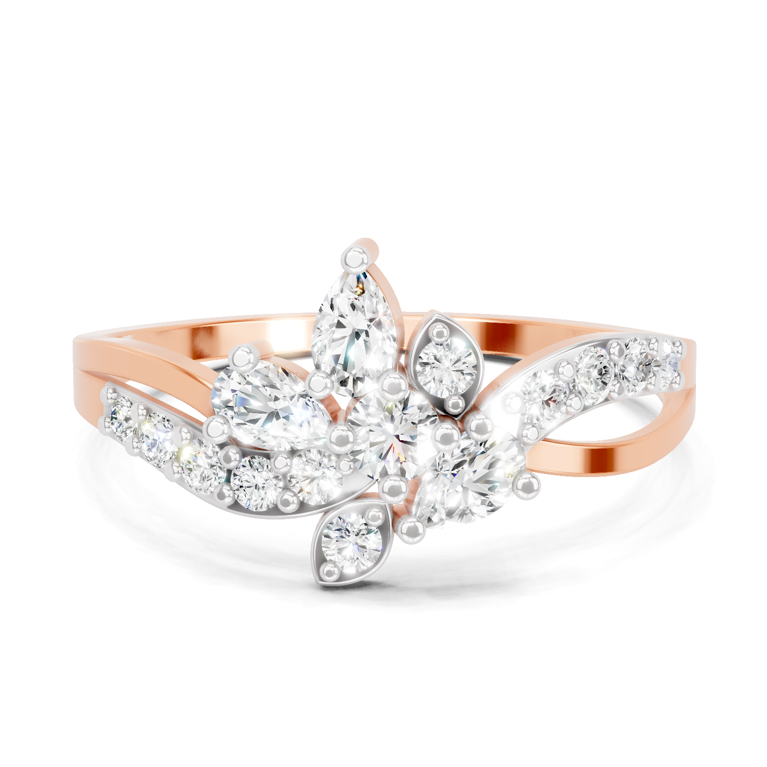 0.47 Carat Solitaire Lab Grown Diamond Ring In 14K Gold