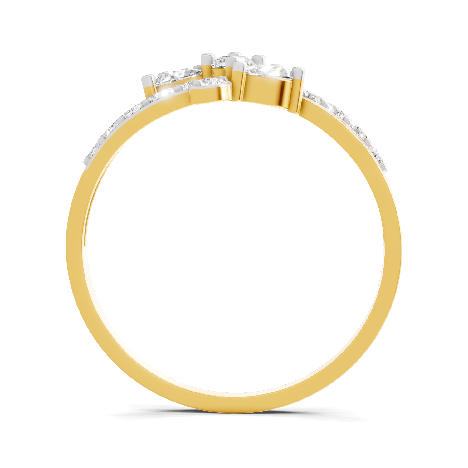 0.47 Carat Solitaire Lab Grown Diamond Ring In 14K Gold
