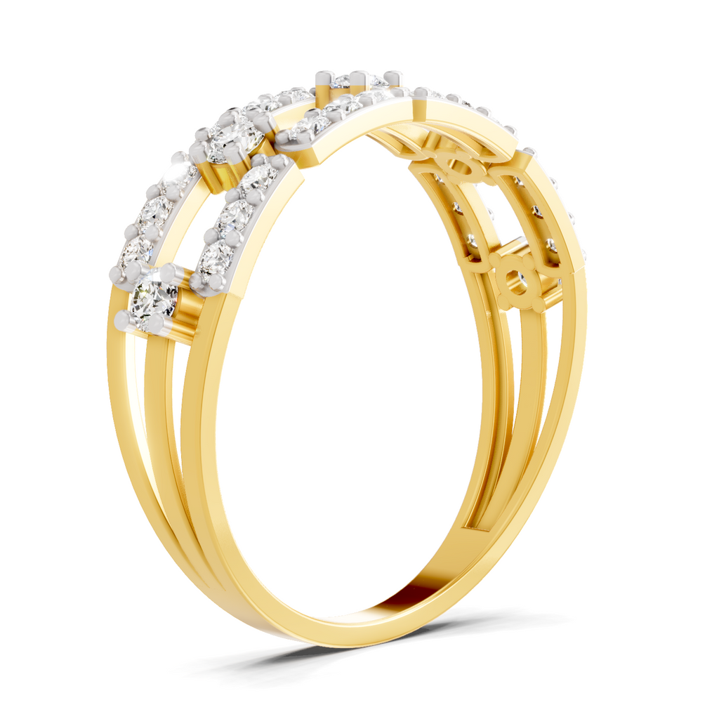 0.46 Carat Solitaire Lab Grown Diamond Ring In 14K Gold